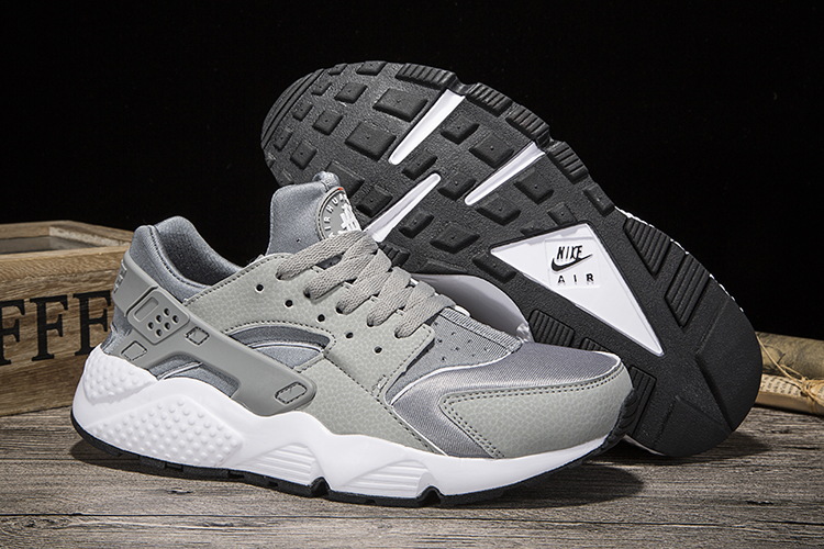 New Women Nike Air Huarache Grey Shoes